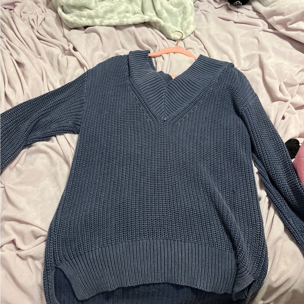 Navy blue Aerie knit sweater